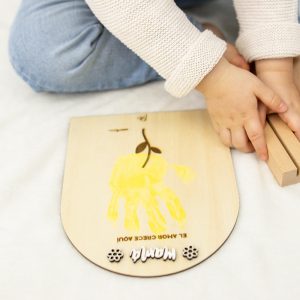 Placa para estampar mano "flowers"